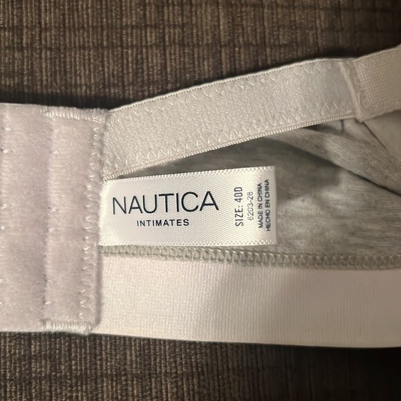 NWT Nautica Everyday Bra  -Soft Cotton Wire-Free Bra with Rainbow Band. size 40D - Picture 7 of 7